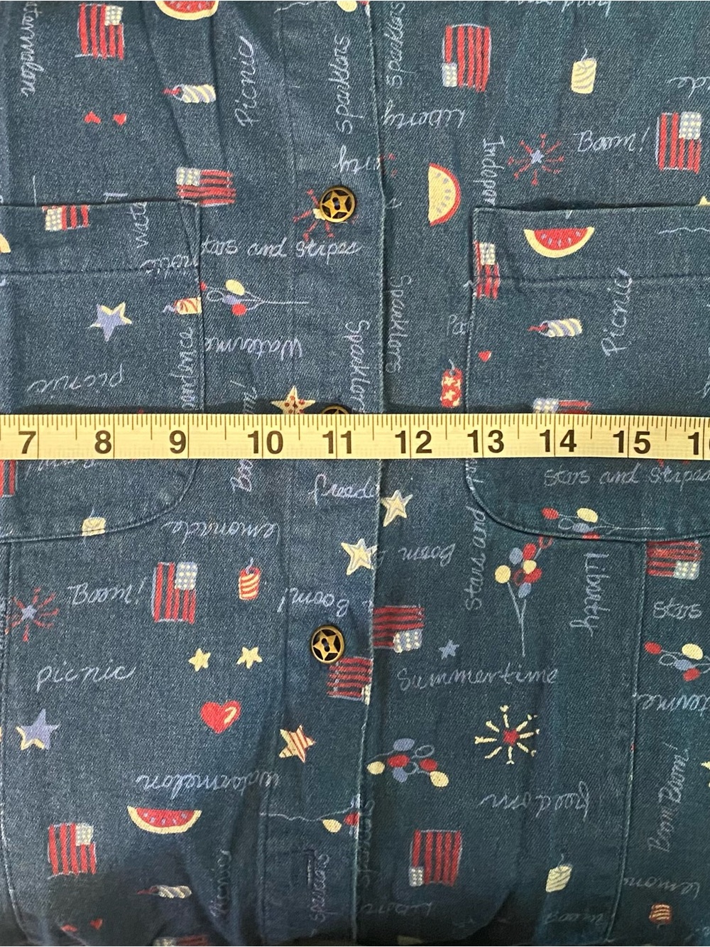Koret Blue Denim Women's Overalls with Red & White Plaid Trim - Picture 13 of 16